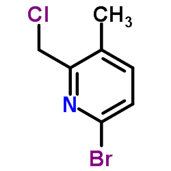 6-Bromo-2-(chloromethyl)-3-methylpyridine Structure