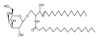 N-Stearoyl-sphingosin-galaktosid结构式