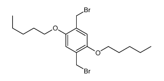 1,4-bis(bromomethyl)-2,5-dipentoxybenzene结构式