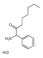 1-amino-1-phenyloctan-2-one,hydrochloride Structure