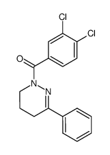 (3,4-DICHLOROPHENYL)[3-PHENYL-5,6-DIHYDRO-1(4H)-PYRIDAZINYL]METHANONE结构式