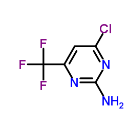 4-Chloro-6-(trifluoromethyl)-2-pyrimidinamine Structure