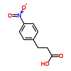 3-(4-Nitrophenyl)propanoic acid structure