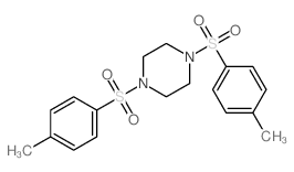 1,4-双(4-甲基苯磺酸基)哌嗪结构式