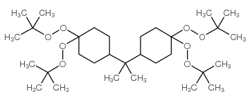 过氧化[(1-甲基亚乙基)二-4-环己基-1-亚基]四(1,1-二甲乙基)结构式