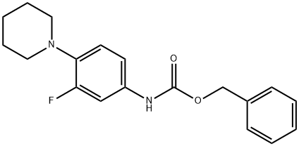 Benzyl (3-fluoro-4-(piperidin-1-yl)phenyl)carbamate Structure