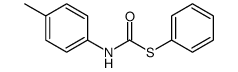 S-phenyl N-(4-methylphenyl)carbamothioate Structure