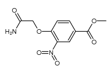 4-carbamoylmethoxy-3-nitro-benzoic acid methyl ester Structure