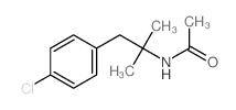 N-(2-(4-Chlorophenyl)-1,1-dimethylethyl)acetamide结构式