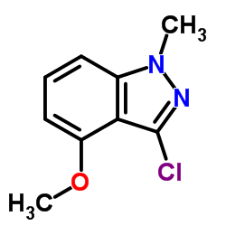 3-Chloro-4-methoxy-1-methyl-1H-indazole Structure