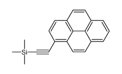 trimethyl(2-pyren-1-ylethynyl)silane结构式