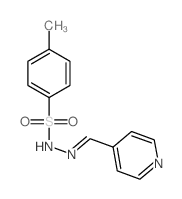 Benzenesulfonic acid,4-methyl-, 2-(4-pyridinylmethylene)hydrazide Structure