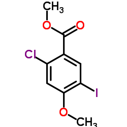 Methyl 2-chloro-5-iodo-4-methoxybenzoate Structure