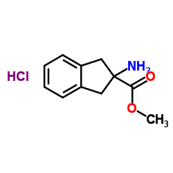 2-氨基茚满-2-甲酸甲酯盐酸盐结构式