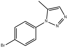 1-(4-溴苯基)-5-甲基-1,2,3-三唑结构式