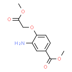 Methyl 3-amino-4-(2-methoxy-2-oxoethoxy)benzoate结构式