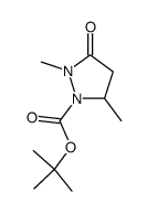 (RS)-tert-butyl 2,5-dimethyl-3-oxopyrazolidine-1-carboxylate结构式