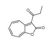 3-propionyl-2H-cyclohepta[b]furan-2-one结构式