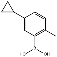 (5-cyclopropyl-2-methylphenyl)boronic acid Structure