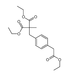 4-(2,2-Dicarboethoxy-propyl)phenylacetic Acid Ethyl Ester结构式
