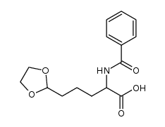 N-benzoyl allysine ethylene acetal结构式