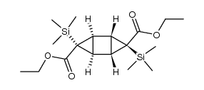 anti-1,6-bis(trimethylsilyl)-1,6-dicarbomethoxytricyclo[3.1.0.02,4]hexane结构式
