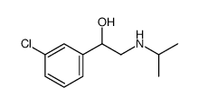 1-(3-氯苯基)-2-(异丙氨基)乙醇结构式