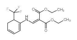 2-((2-三氟甲基苯基氨基)亚甲基)丙二酸二乙酯结构式