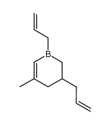 1,3-diallyl-5-methyl-1,2,3,4-tetrahydro-borinine结构式