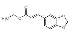 ethyl (E)-3-(1,3-benzodioxol-5-yl)acrylate结构式