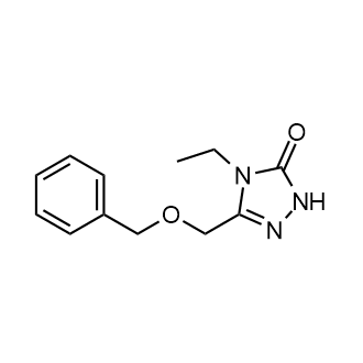 3-((Benzyloxy)methyl)-4-ethyl-1H-1,2,4-triazol-5(4H)-one Structure