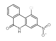 6(5H)-Phenanthridinone,1-chloro-3-nitro-结构式