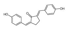2,5-bis[(4-hydroxyphenyl)methylidene]cyclopentan-1-one结构式