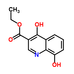 4,8-二羟基-3-喹啉羧酸乙酯结构式