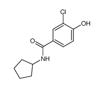 N-cyclopentyl-3-chloro-4-hydroxybenzamide Structure