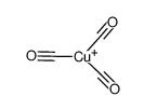 copper(I) tricarbonyl Structure