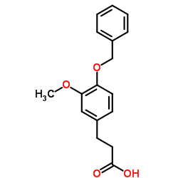 3-甲氧基-4-苄氧基苯丙酸结构式