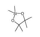 2,2,4,4,5,5-六甲基-1,3-二氧-2-环戊硅烷结构式