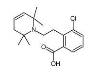 3-chloro-2-[2-(2,2,6,6-tetramethyl-3H-pyridin-1-yl)ethyl]benzoic acid Structure