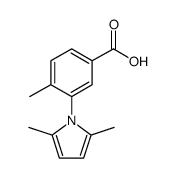 3-(2,5-二甲基-1H-吡咯-1-基)-4-甲基苯甲酸结构式