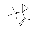 1-(三甲基甲硅烷基)环丙烷-1-羧酸结构式