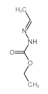Hydrazinecarboxylicacid, 2-ethylidene-, ethyl ester Structure