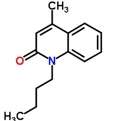 1-Butyl-4-methyl-2(1H)-quinolinone Structure