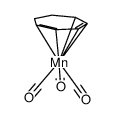 tricarbonyl(η(5)-2,4-cycloheptadien-yl)manganese Structure