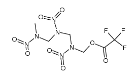 2,4,6-trinitro-1-trifluoroacetoxy-2,4,6-triaza-heptane Structure