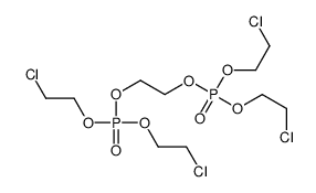 四(2-氯乙基)亚乙基二磷酸酯结构式