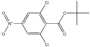 2,6-二氯-4-硝基-苯甲酸叔丁基酯结构式