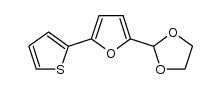 2-(5-(thiophen-2-yl)furan-2-yl)-1,3-dioxolane结构式