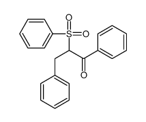 2-(benzenesulfonyl)-1,3-diphenylpropan-1-one结构式
