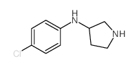 (4-CHLORO-PHENYL)-PYRROLIDIN-3-YL-AMINE结构式